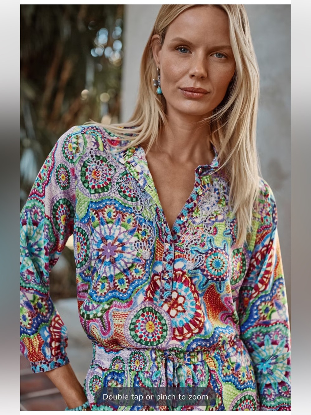NWT JOHNNY WAS LEENA TUNIC - NAPPERON